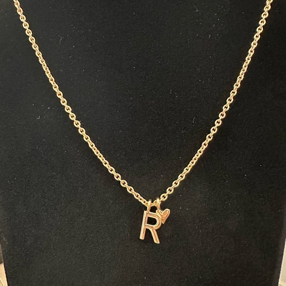 Jewelry - Initial R Heart Necklace NWOT